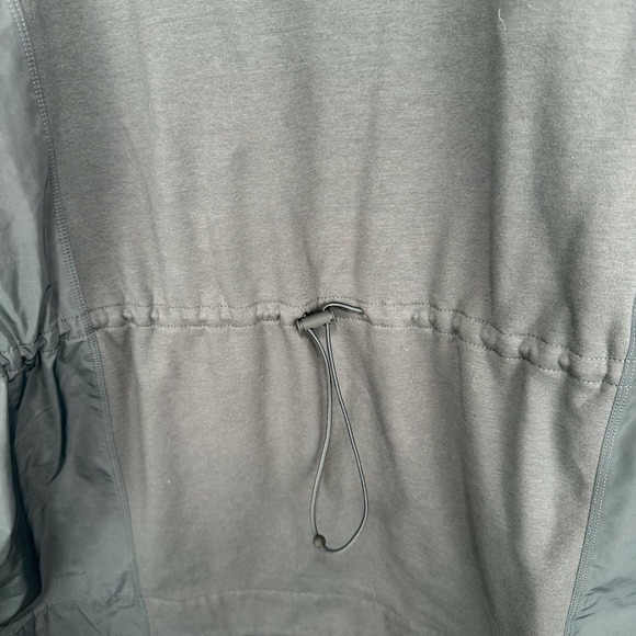 Athleta Triumph Hybrid Crewneck Sweatshirt Women XL Green Cinch Athletic Stretch - Picture 6 of 12